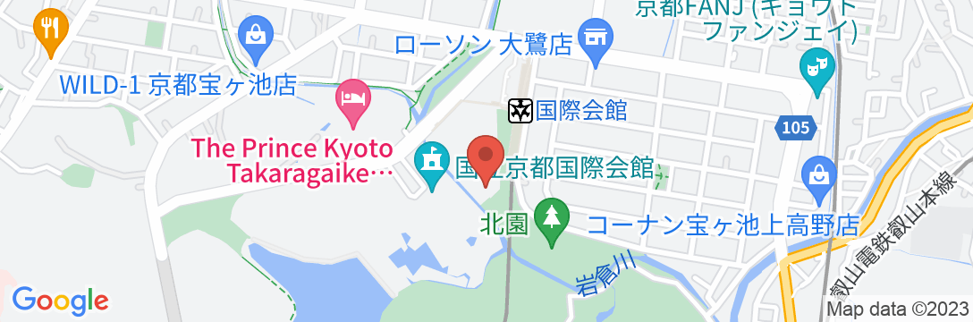 国立京都国際会館 ロッジの地図