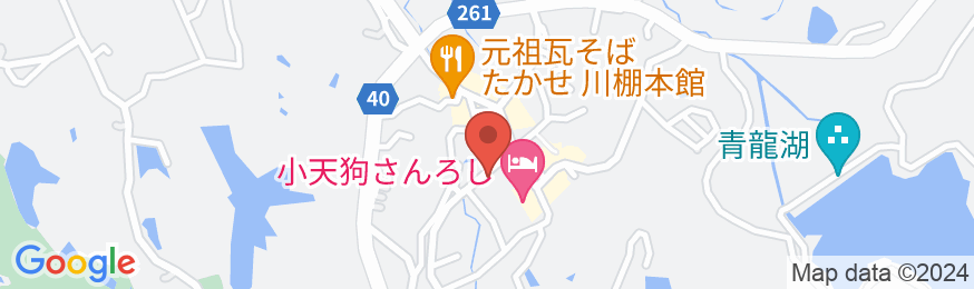 竹園旅館の地図