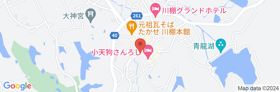 竹園旅館の地図
