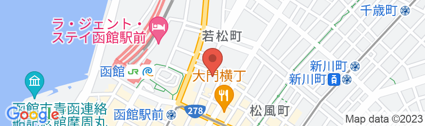 Tabist ホテルテトラ函館駅前の地図