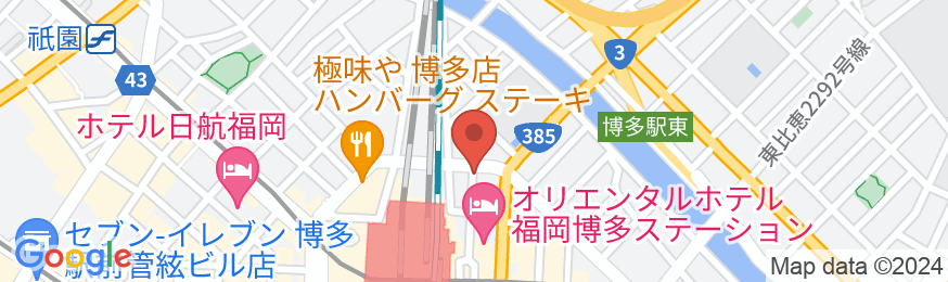 博多グリーンホテル1号館の地図