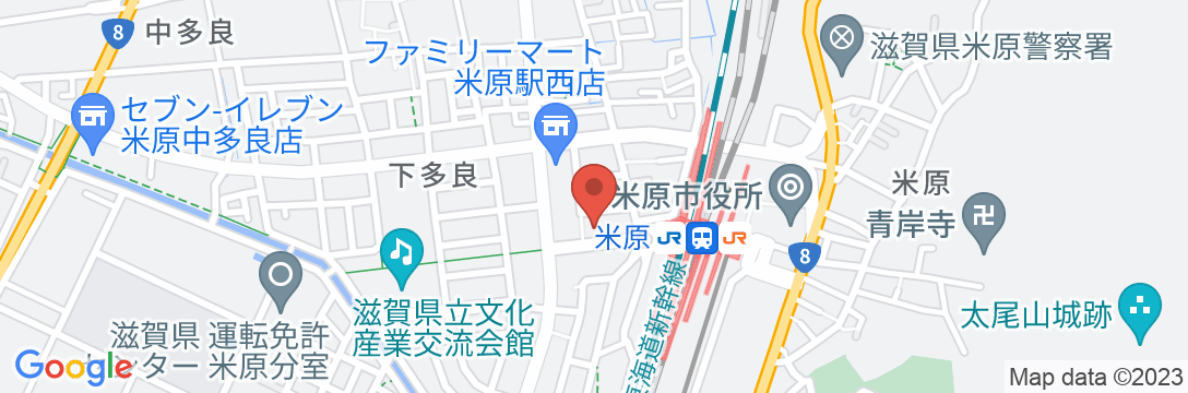 東横INN米原駅新幹線西口の地図