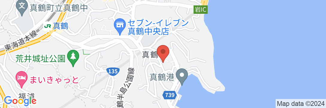 湘南 真鶴 貸別荘 海の地図