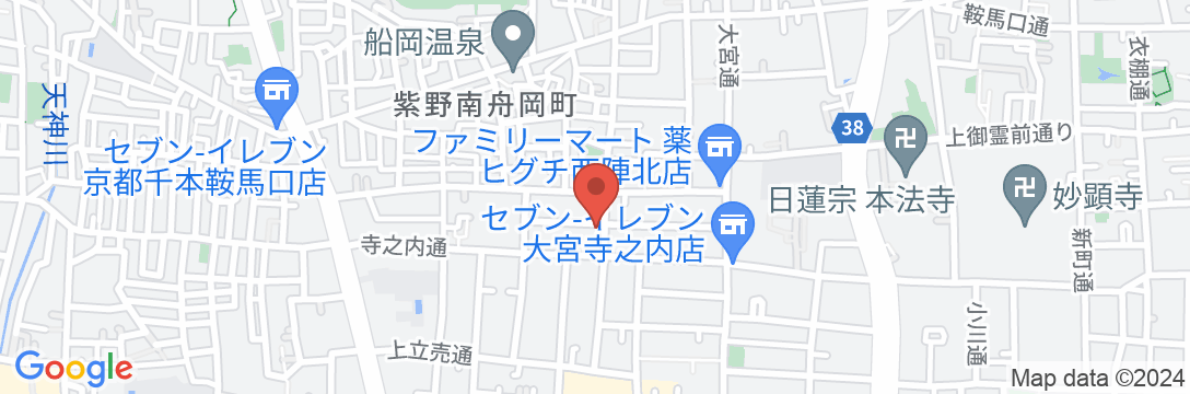 古都の別荘 京町屋 西陣の地図