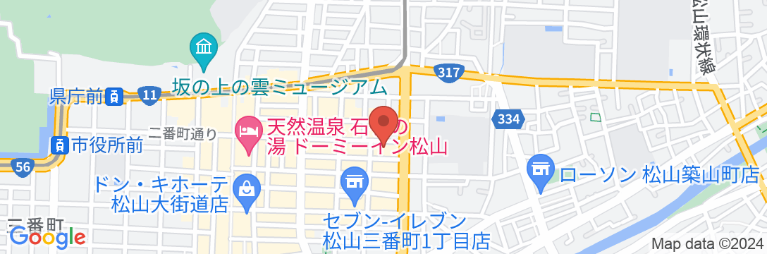 ネストホテル松山の地図