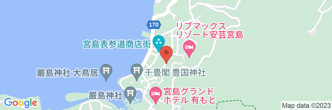 宮島ホテルニュー寿の地図