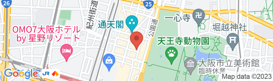 東横INN大阪通天閣前の地図