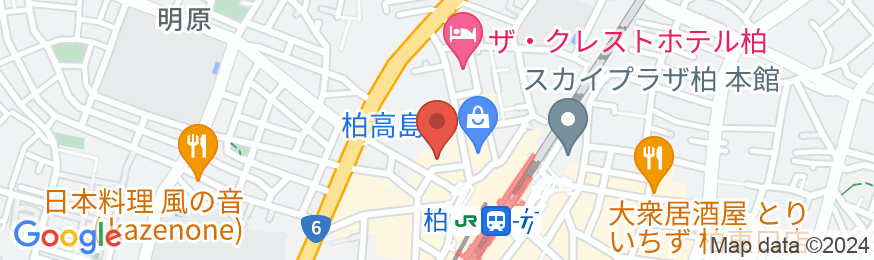 東横INN柏駅西口の地図