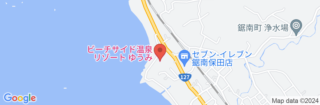 Beachside Onsen Resort ゆうみの地図