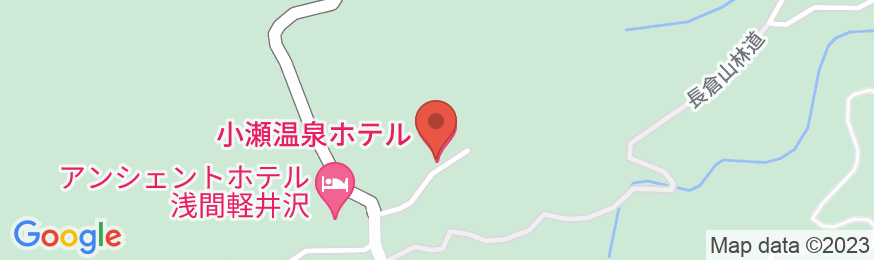 小瀬温泉ホテルの地図