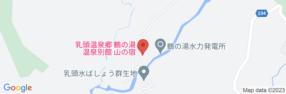 鶴の湯別館 山の宿の地図