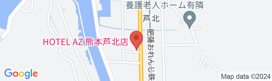 HOTEL AZ 熊本芦北店の地図