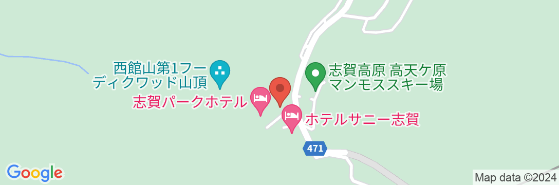 ホリデープラザ志賀高原の地図