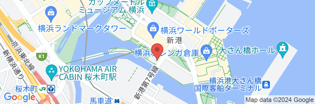 ナビオス横浜の地図