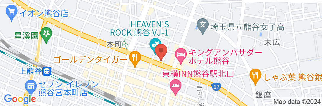 スマイルホテル熊谷の地図