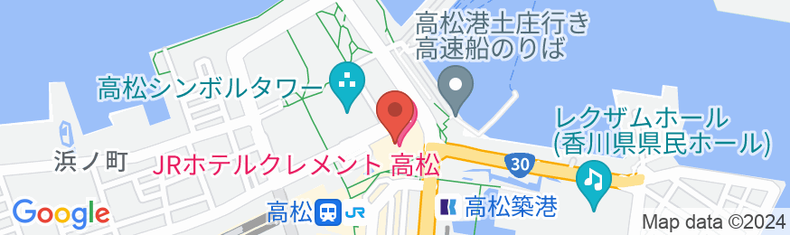 JRホテルクレメント高松の地図