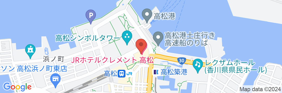 JRホテルクレメント高松の地図