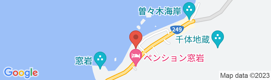 曽々木海浜ホテルの地図