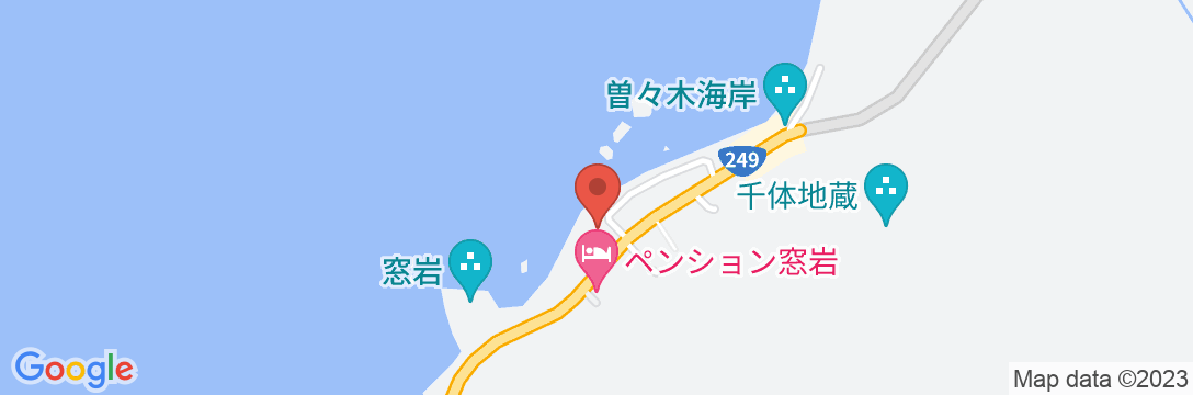 曽々木海浜ホテルの地図