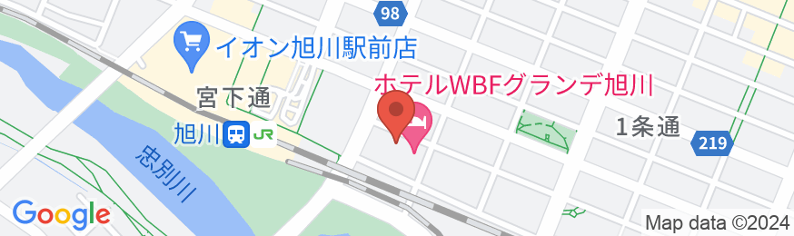 ホテルWBFグランデ旭川の地図