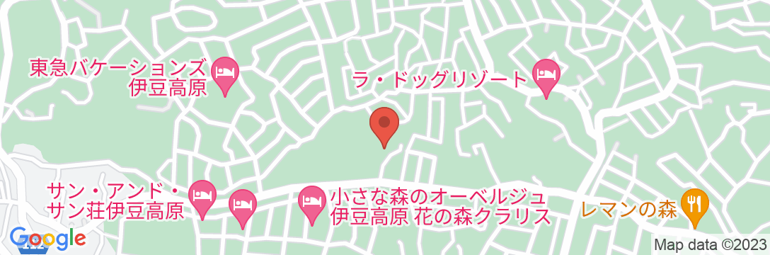 伊豆高原ホテル五つ星の地図