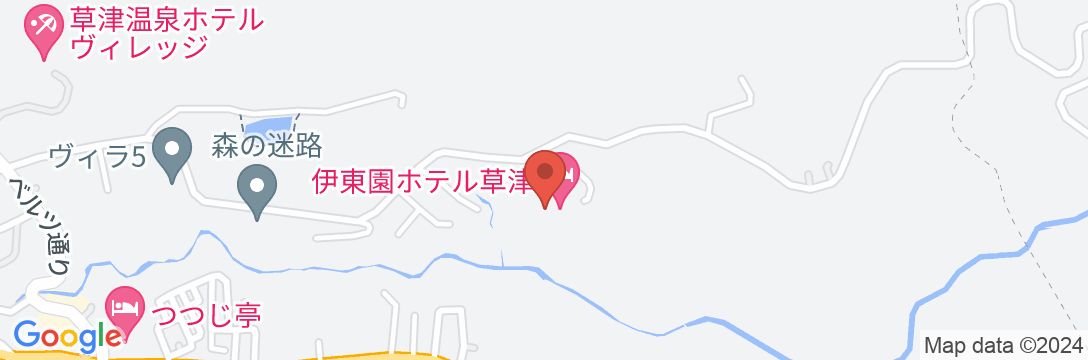 伊東園ホテル草津の地図