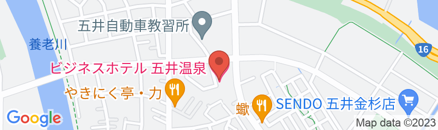 ビジネスホテル五井温泉の地図