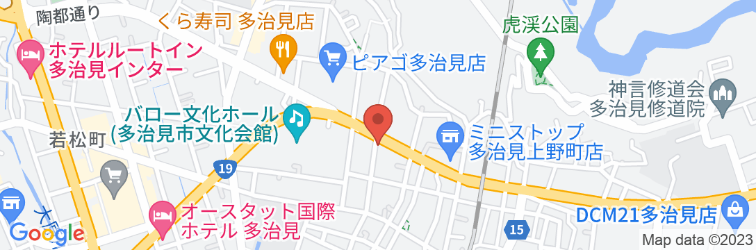 ホテル多治見ヒルズ マイルーム店(BBHホテルグループ)の地図