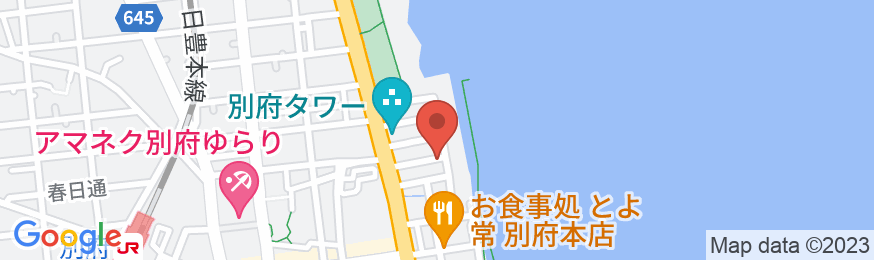 別府温泉 別府のお宿加賀屋の地図