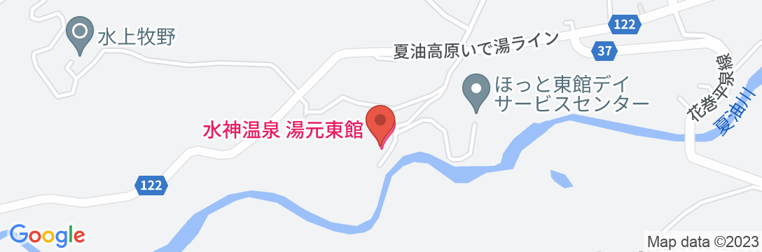 水神温泉 湯元東館の地図