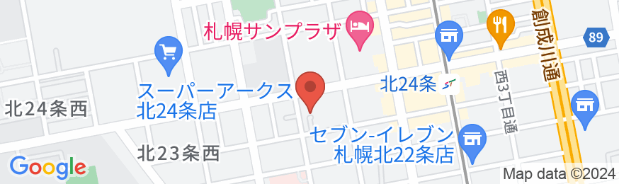 Erry＇s Guesthouse Sapporo(旧:ホッカイドウ サン ゲストハウス)の地図