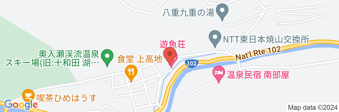 遊魚荘の地図