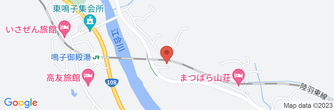久田旅館の地図