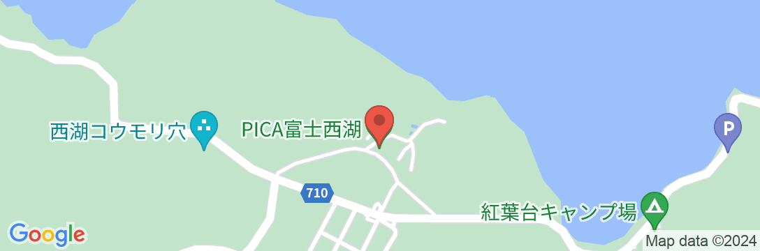 PICA富士西湖の地図