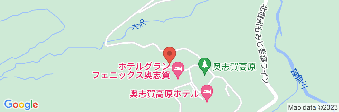 奥志賀高原ペンション 樹の子の地図