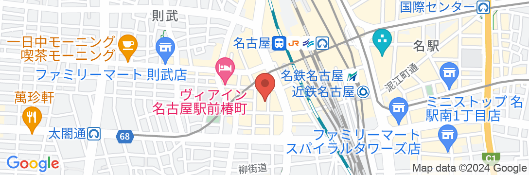 ホステル わさび名古屋駅前の地図