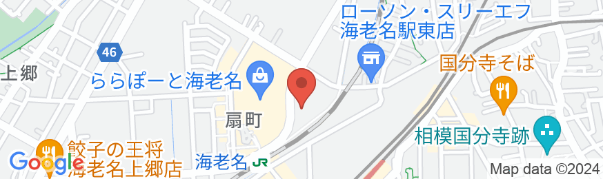 ホテルルートイン海老名駅前の地図