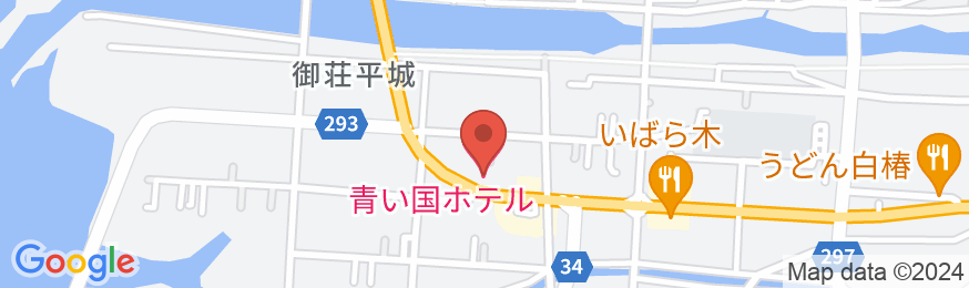 宇和海国立公園 青い国ホテルの地図