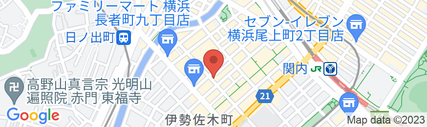 ホテル パセラの森 横浜関内の地図