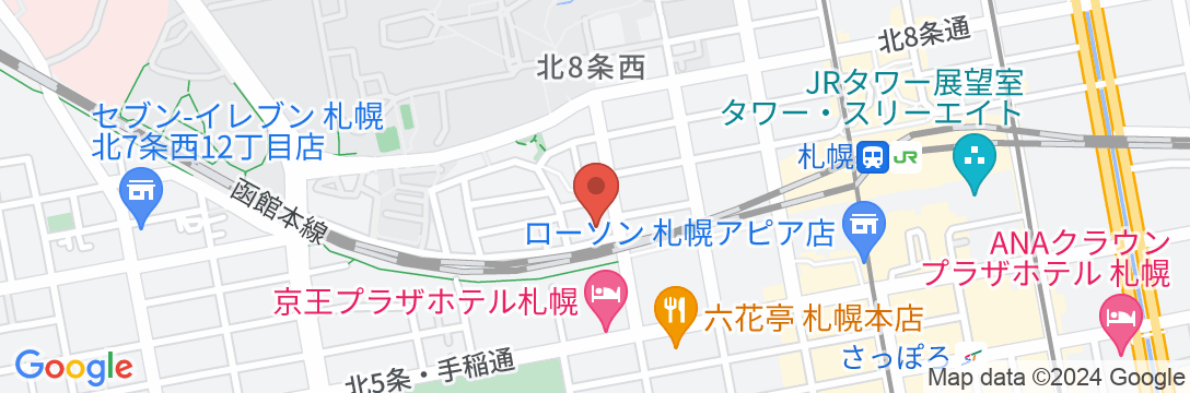 ホテルリブマックスBUDGET札幌駅前の地図
