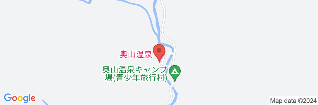 奥山温泉の地図