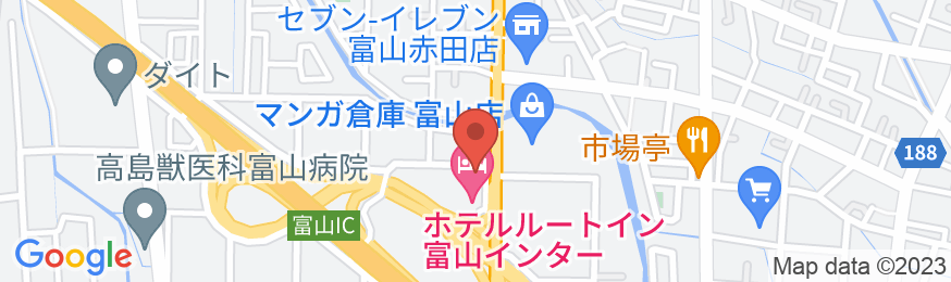 ホテルルートイン富山インターの地図