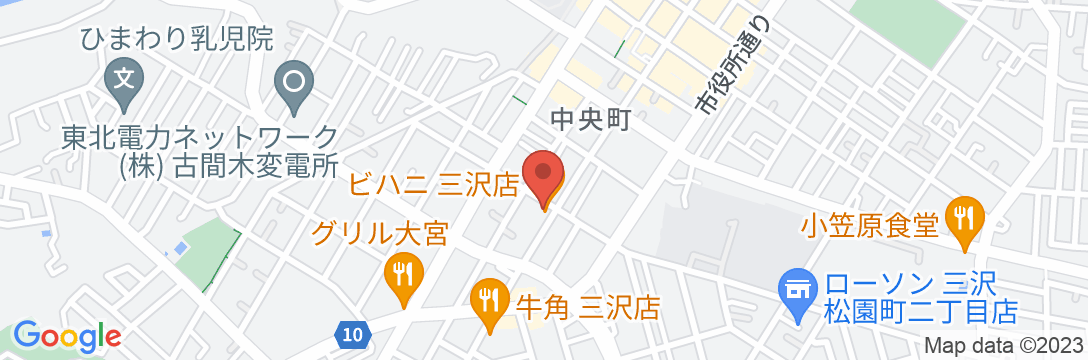 三沢ハイランドホテルの地図
