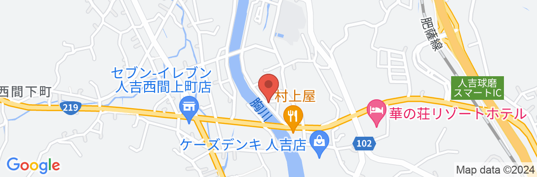 ビジネスホテル人吉の地図