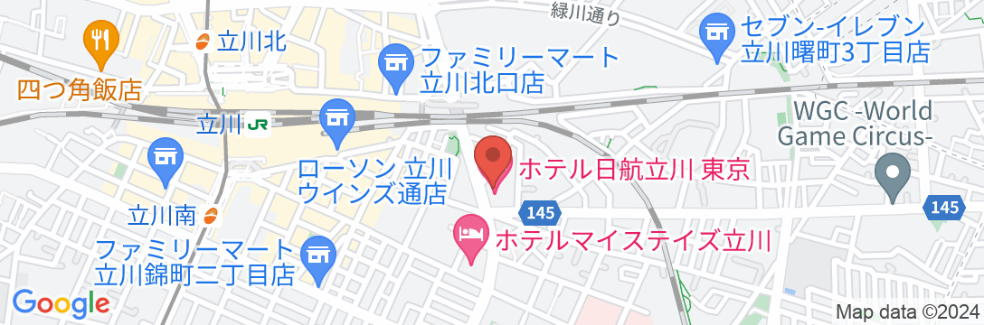 ホテル日航立川 東京の地図