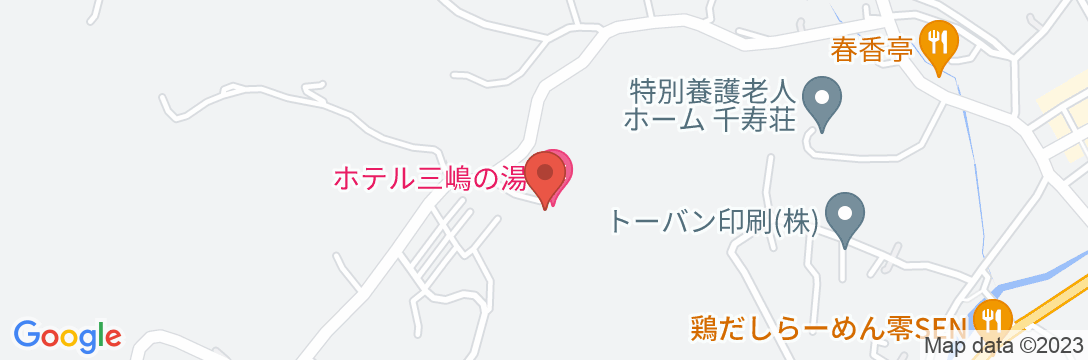 ホテル三嶋の湯の地図
