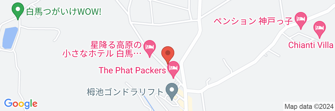 栂池高原ゲストハウス シャトレ・山彦の地図