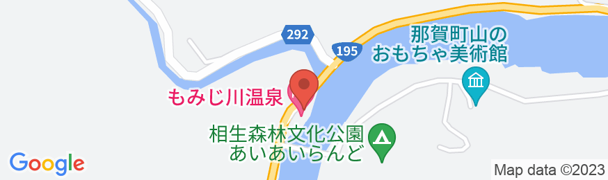 もみじ川温泉の地図