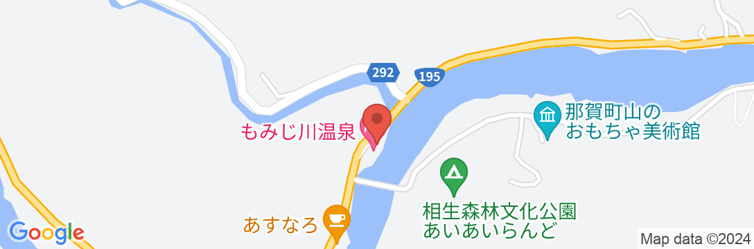 もみじ川温泉の地図