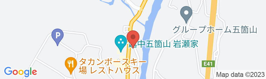 五箇山温泉 赤尾館の地図